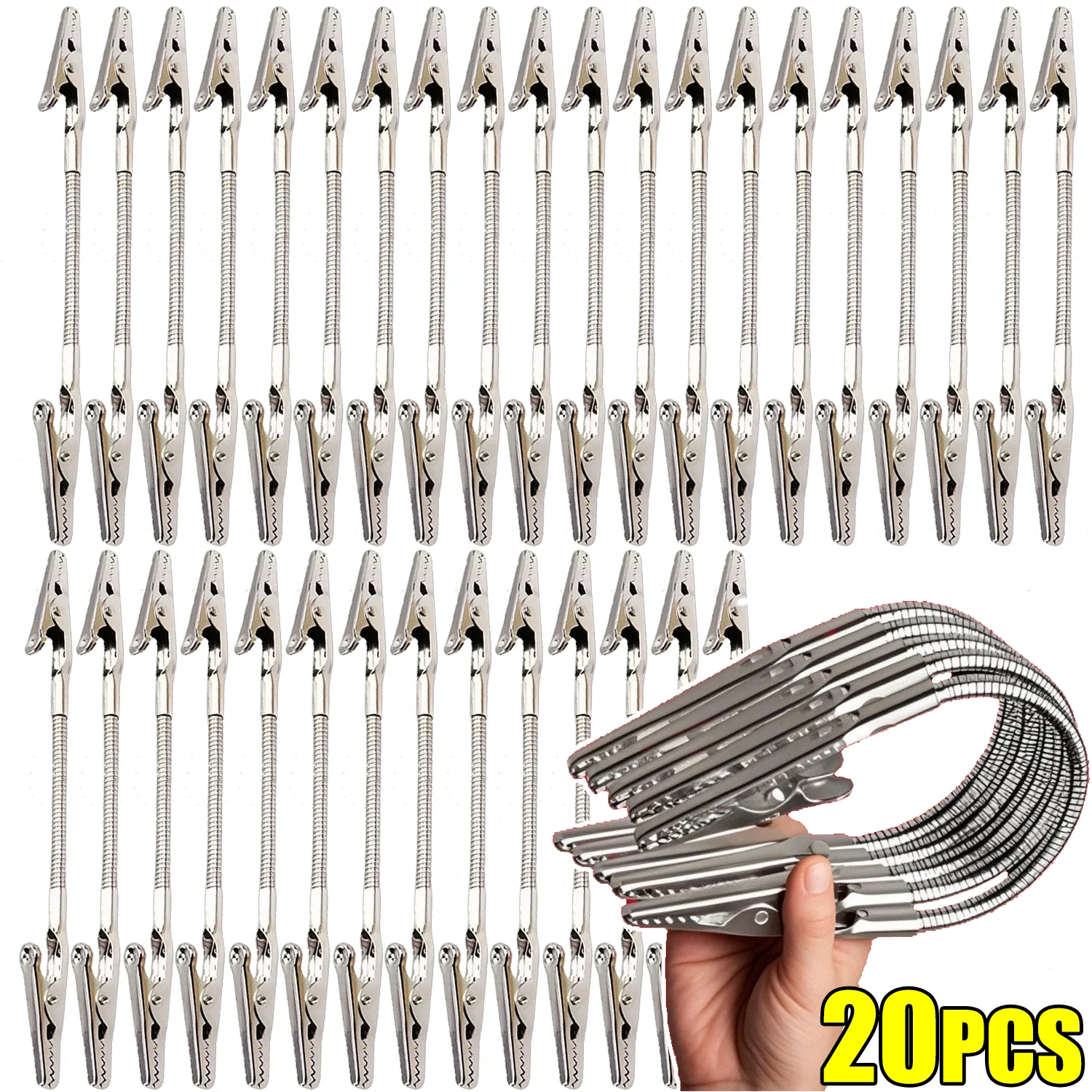 1-20pcs Double-ended Mosquito-repellent Incense Clip Alligator Clips Bracket Broken Incense Clip Extended Hose Note Holder
