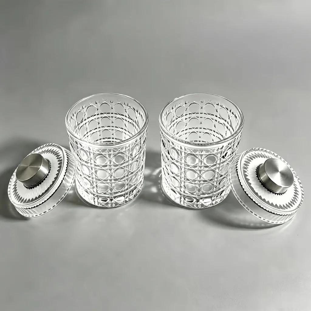 2-Piece Crystal Whiskey Glass Set with Rotating Base - 2 Glasses + 2 Bases, 8oz Capacity, for Bourbon, Scotch & Cocktail Mixing, Premium Home Bar Accessories, Whiskey Tasting, Summer Party, Labor Day & Whiskey Lover Gift
