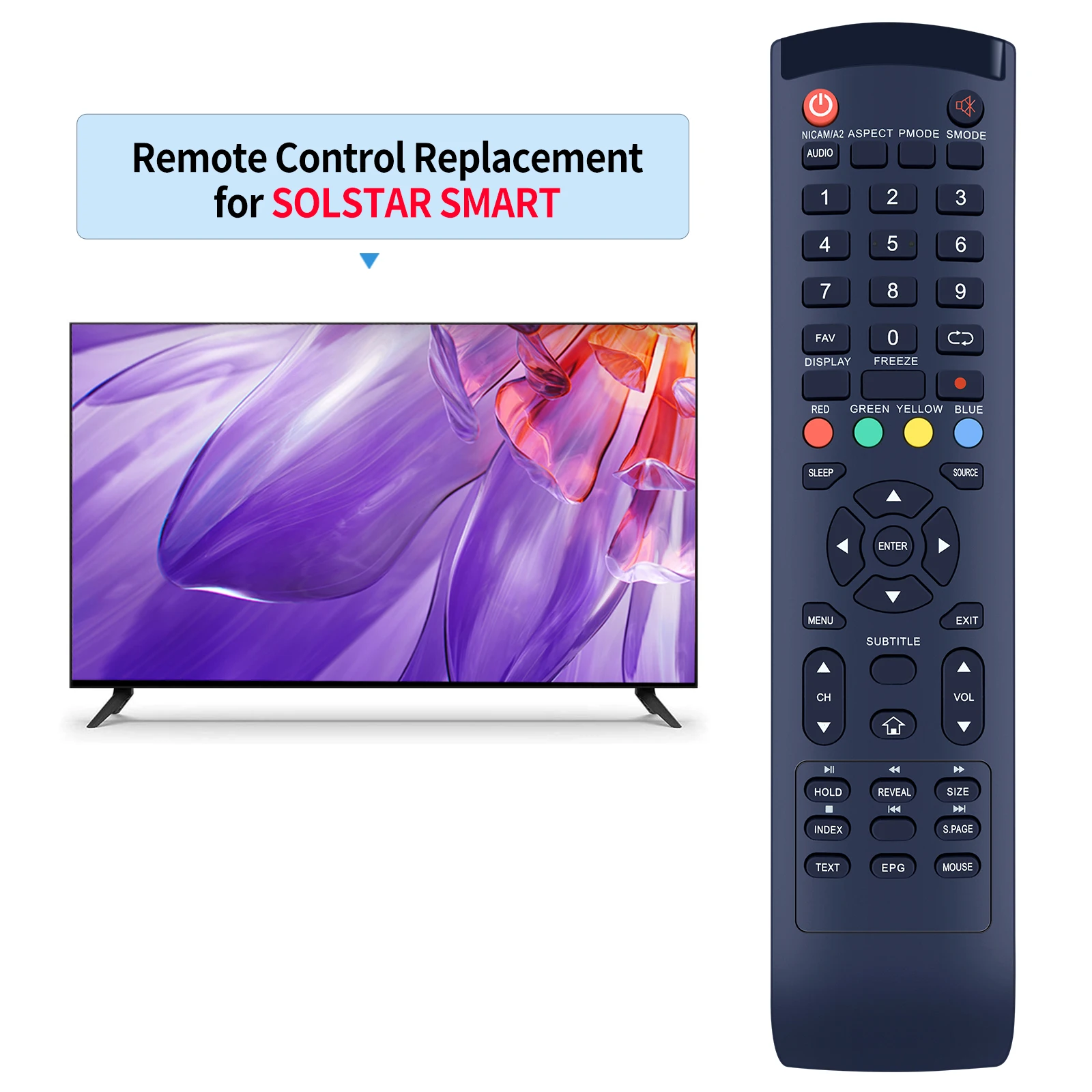 Nieuwe Afstandsbediening Voor Solstar Smart Tv