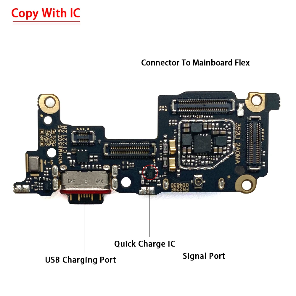 NEW USB fast Charging Port Dock Charger Plug Connector Board Flex Cable With Micro For Xiaomi 12s Ultra 12T Pro 12S 12 Pro 12X