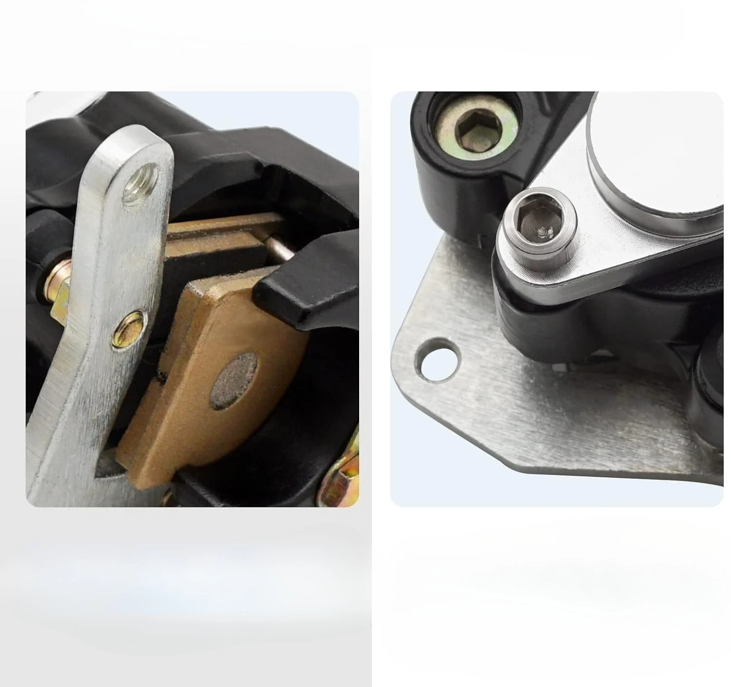 Rear Brake Caliper without Parking Brake for Honda ATC200 X A 1983 1984 1985 with Bracket & Brake Pads 43200-965-006