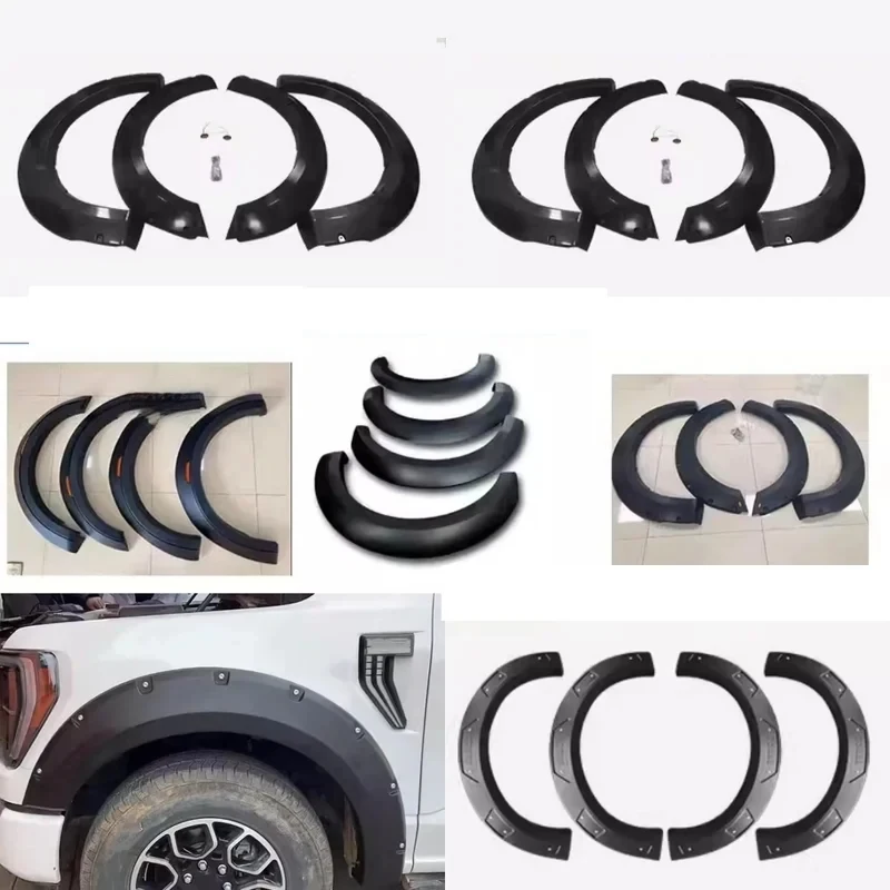 

High Quality Car Fender Flares Wheel Eyebrow Protector Mudguard Trim For F150 Raptor 2015-2022 Auto Accessories