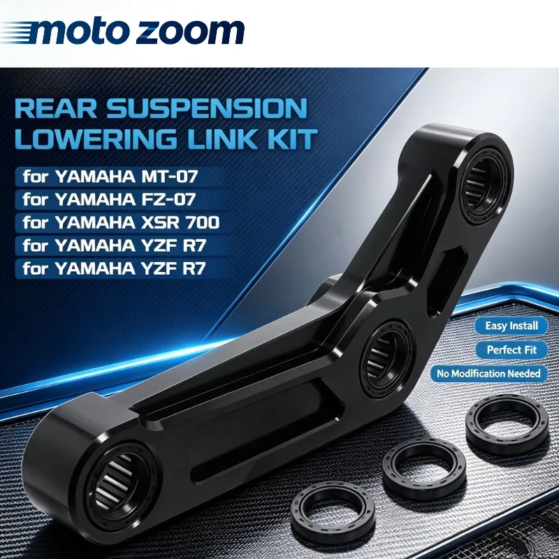 Motorcycle Rear Suspension Cushion Connecting MT FZ 07 XSR 700 Lowering Links Kit For YAMAHA MT07 FZ07 XSR700 2014-2024 YZF R7