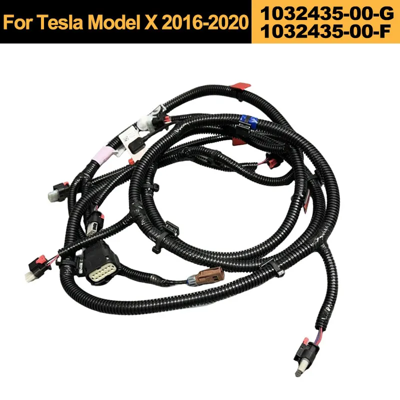 Rear Bumper Subframe Parking Sensor Harness Direct Fit For Tesla Model X 2016-2020 1032435-00-G 1032435-00-F Auto Wiring Cable