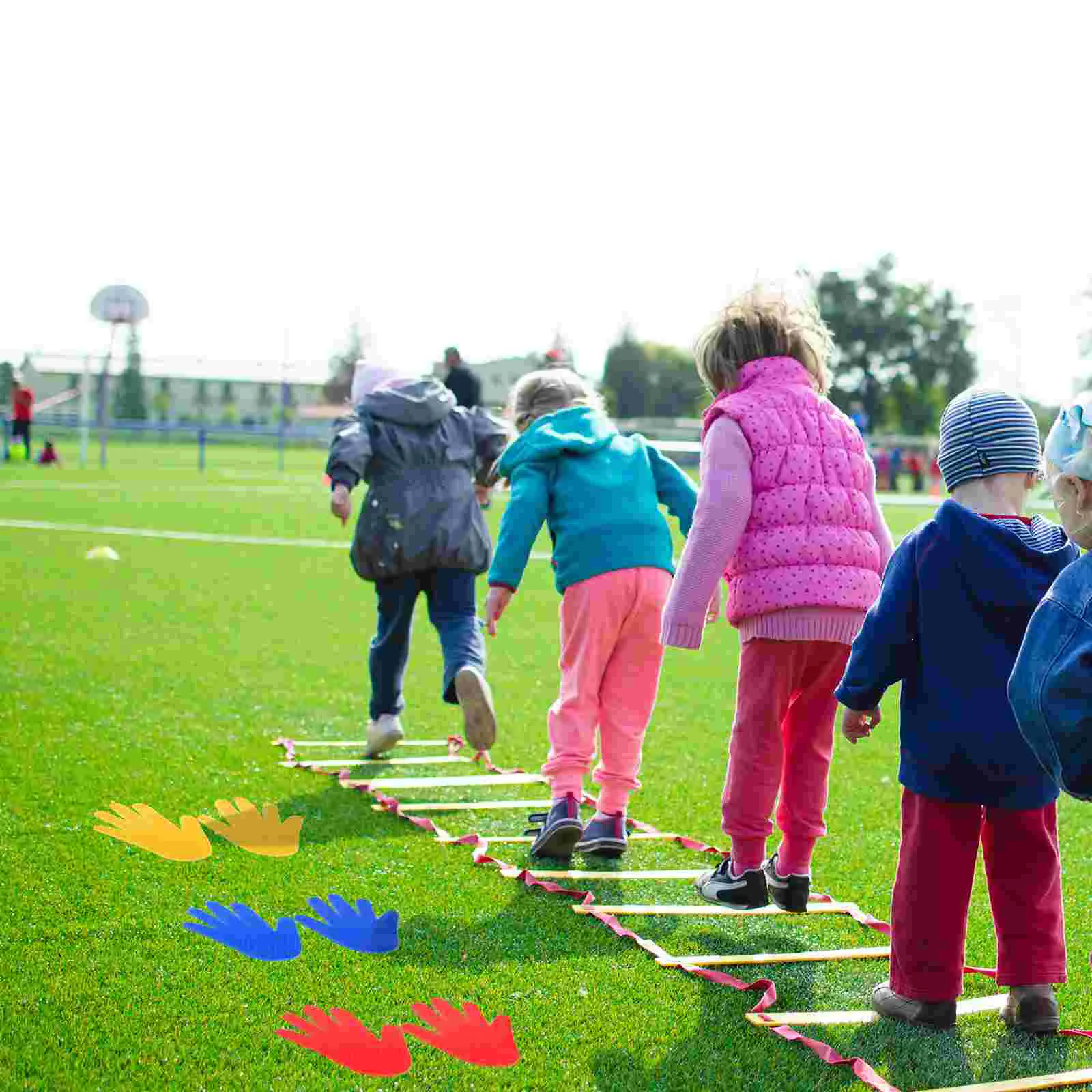 Classroom Spot Markers Hand Floor Markings Area Rugs Tennis Training Aids Toddler Sign Round