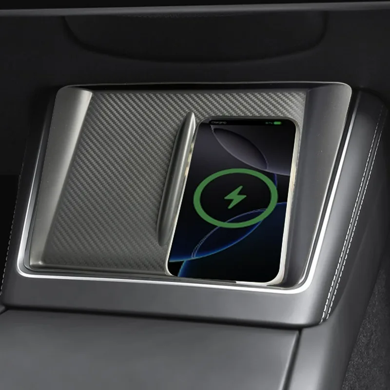 

Защитный коврик от царапин и пыли для автомобилей, новый силиконовый коврик для беспроводной зарядки Tesla Model 3/Y, аксессуары для центральной консоли