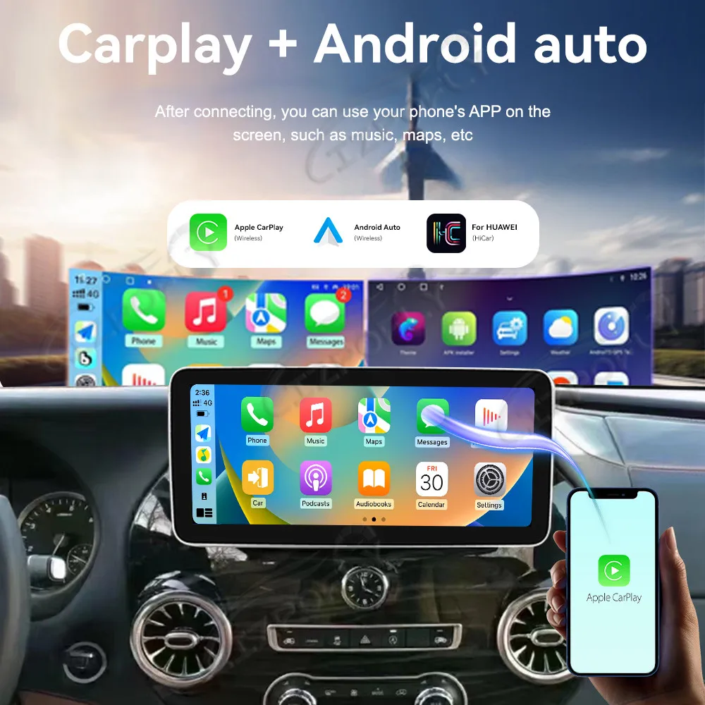 

12.3 Inch Android 13 HD screen For Mercedes-Benz Vito 2016-2021 Car Radio GPS Navigation Multimedia Player Stereo Head Unit Auto