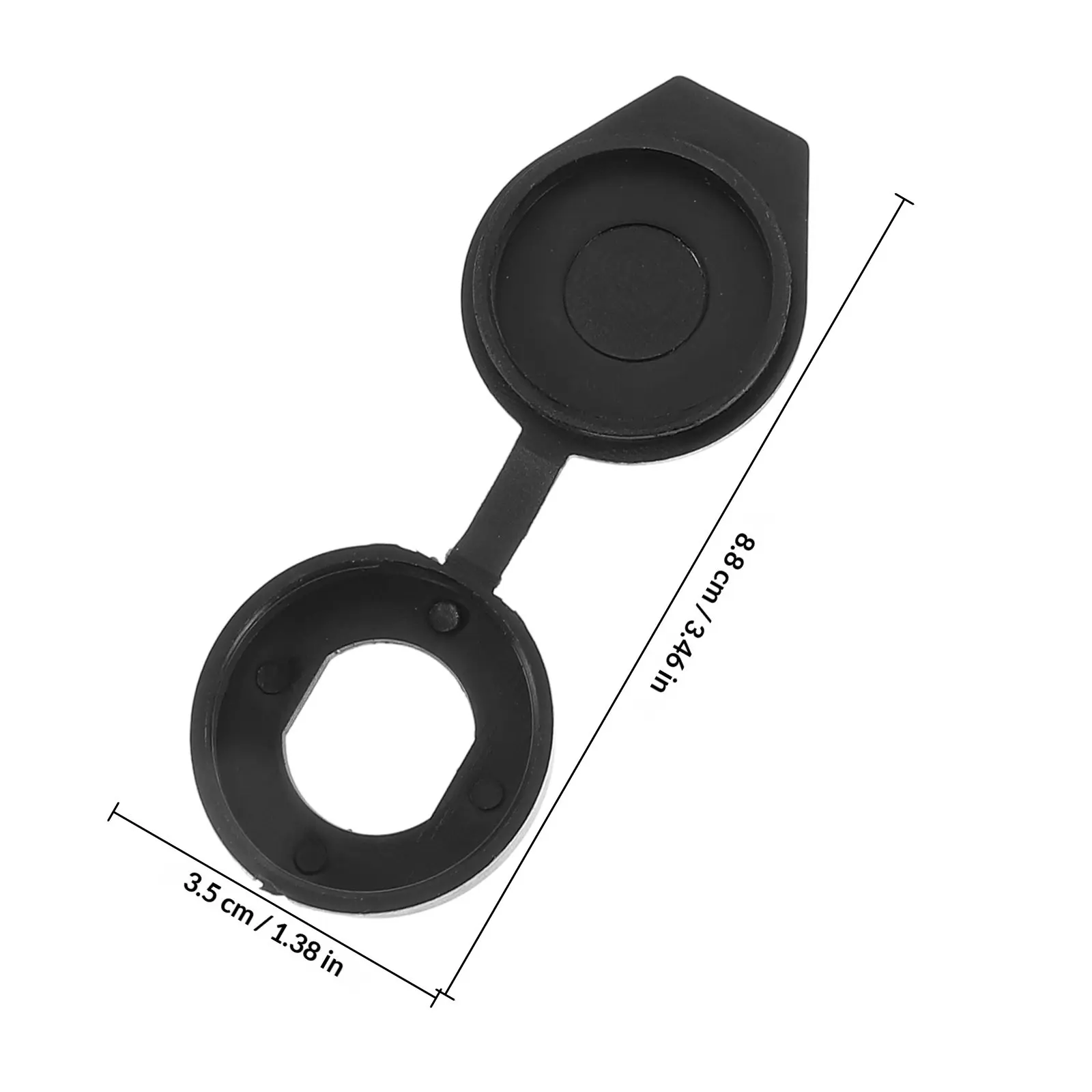 6Pcs Black Plastic Waterproof Cover for Distribution Cabinet Protection Switch Cabinet Outdoor Door Lock Cam Lock Key Panel