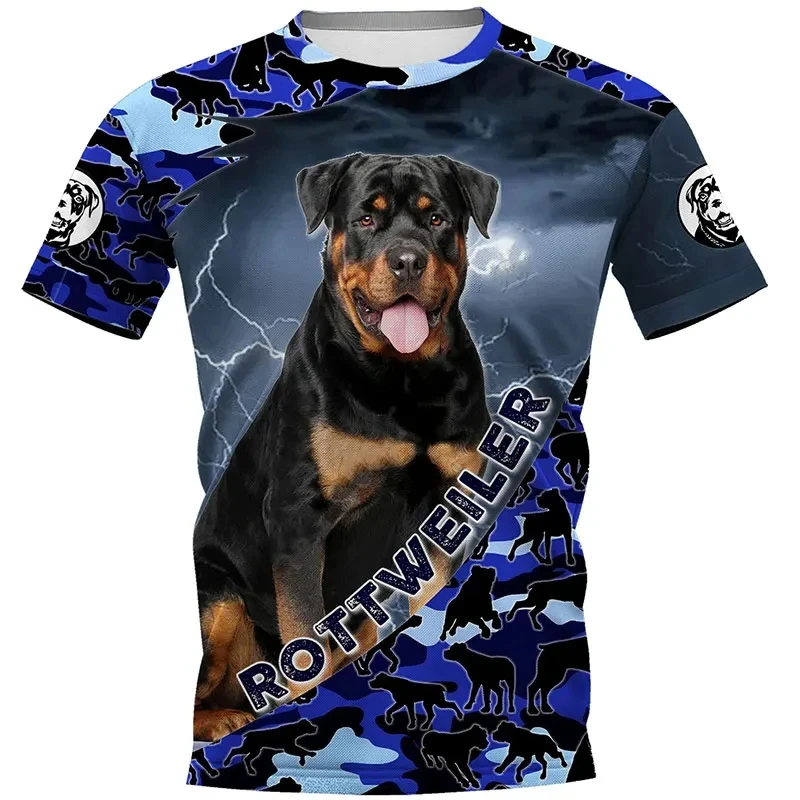 Fashion Men\'s Military T-shirt Dutch Belgian Shepherd 3d Print Outdoor Casual Clothing Pet Dog Work Uniform Short Sleeve Tops