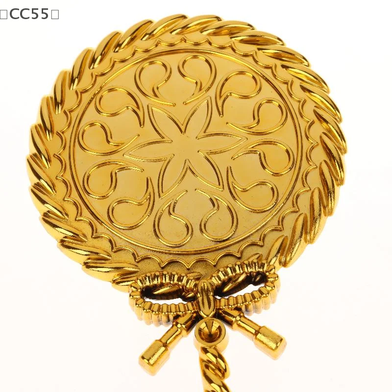 [CC55] مرآة مكياج محمولة عتيقة محمولة باليد، مرايا مستحضرات تجميل مستديرة، أداة تجميل لمرآة المحكمة الأوروبية النبيلة القديمة