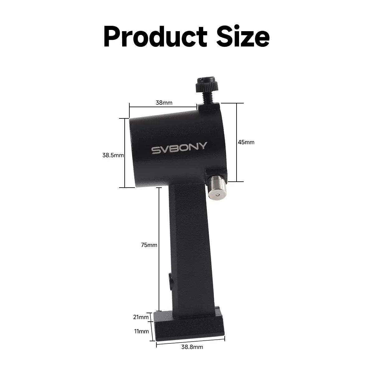 SVBONY SV182 Positiver Gerader 6X30 Metall-Sternfinder für Astronomische Teleskope mit Ständer Achromatisches 2-Element-Linsendesign – Detail 12