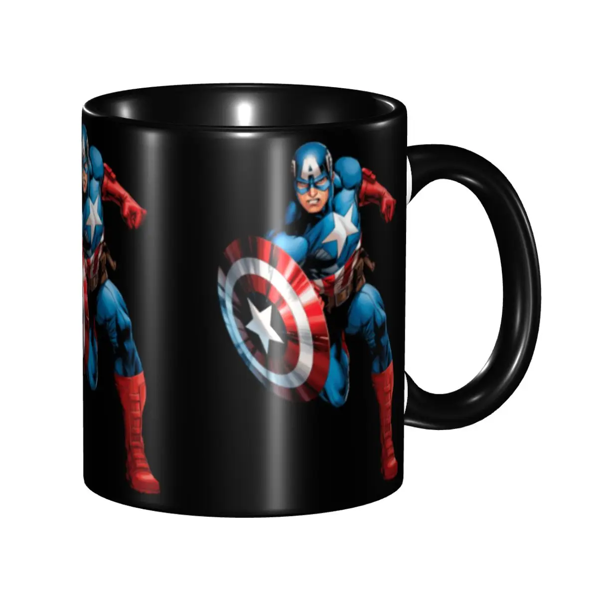 

Персонализированные кружки с Капитаном Америкой: керамические чашки для молока, чая и кофе (сделай сам)