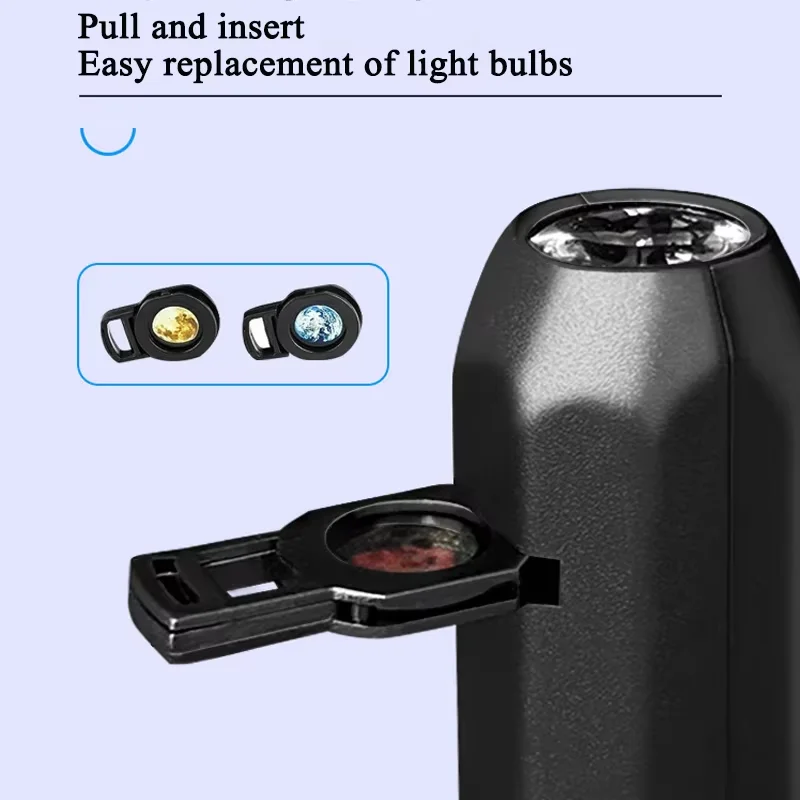 Halloween Skull NightLight Ghost LED USB Projector 360° Rotatable Switchable Pattern Design Dark for Ceiling Wall Night Ambiance