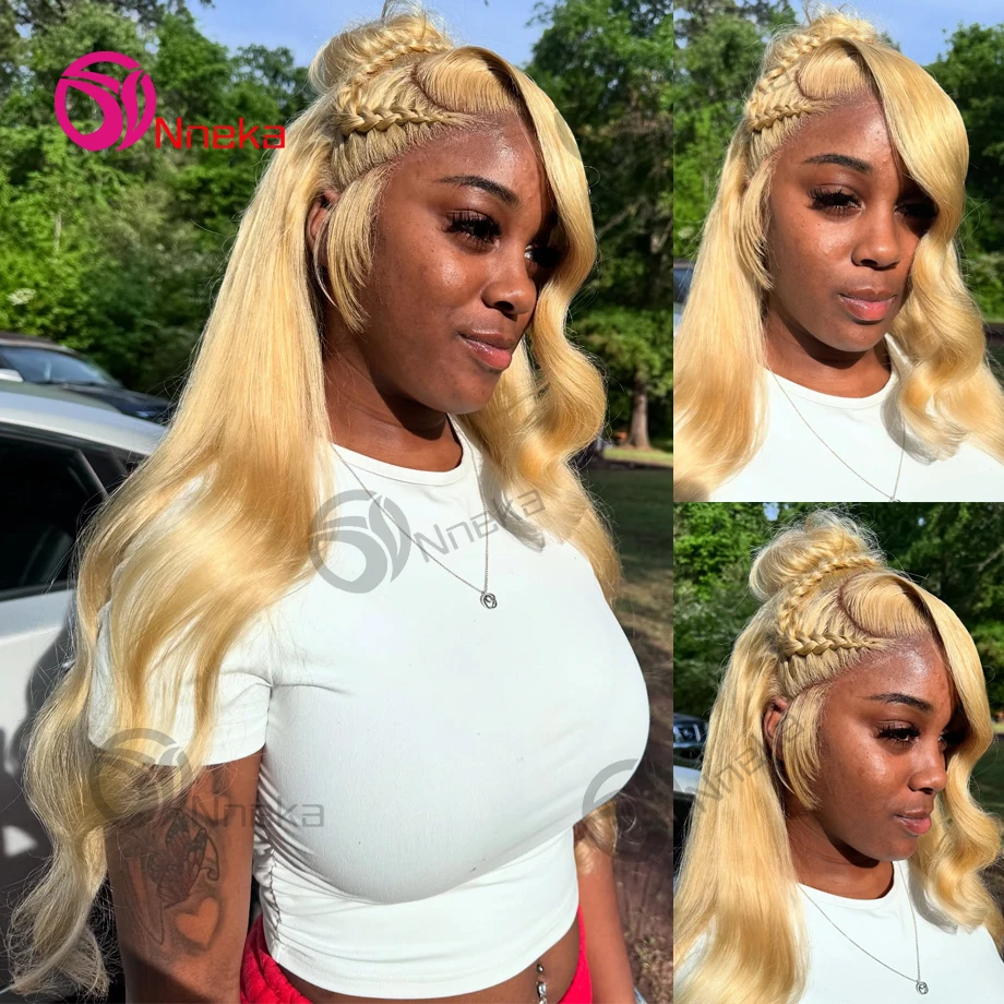 

613 Hd Lace Frontal Wig 13x6 Body Wave Human Hair Wigs 30 Inch Lace Front Human Hair Wig Pre Plucked Colored Honey Blonde Wig