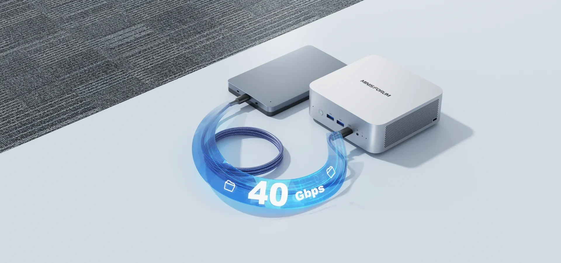 MINISFORUM AI X1 Mini PC R7 255 / Al 9 HX 370/470 Dual Channel DDR5 5600MHz WiFi7 BT5.4 Oculink Dual USB4 Computer Dual Speakers
