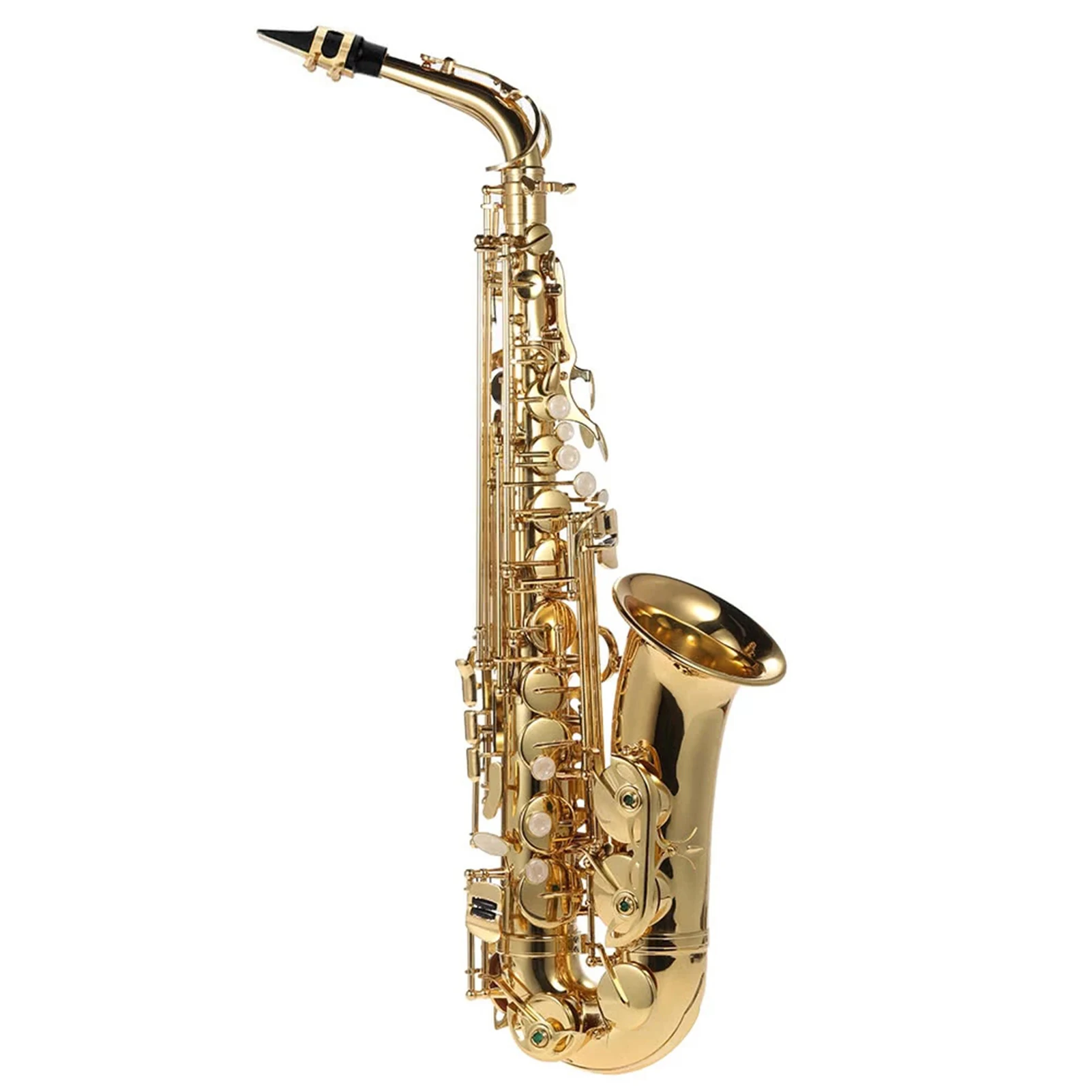 

Eb Alto Saxophone Brass Lacquered Gold E Flat Sax 802 Key Type Woodwind Instrument