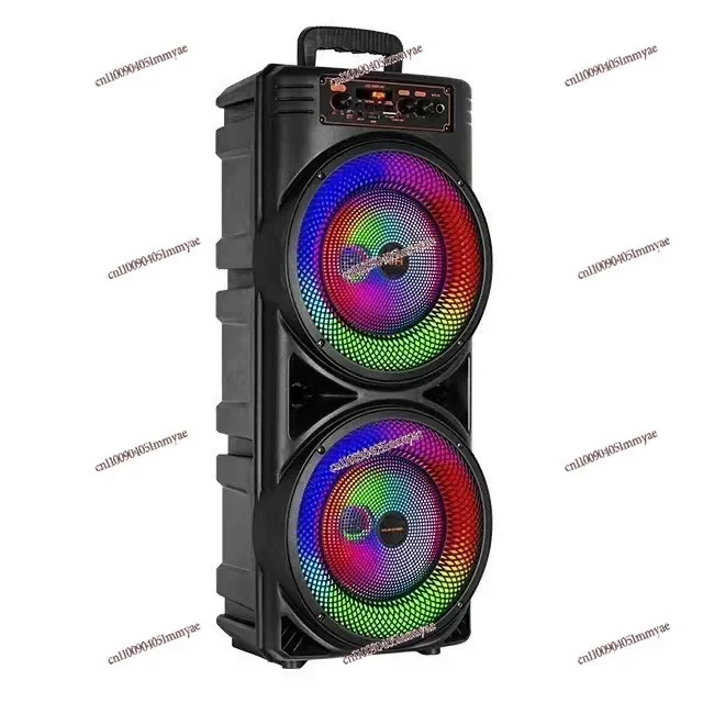 

Double 8-inch Speakers Outdoor Square Dance Bluetooth Speaker Portable High-power Portable K-song Marquee