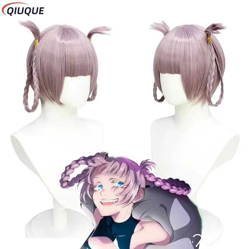 Nanakusa Nazuna Cosplay Call Of The Night Costume Wig Yofukashi No Uta Black Cloak Jacket Leather Vest Shorts Women Outfit