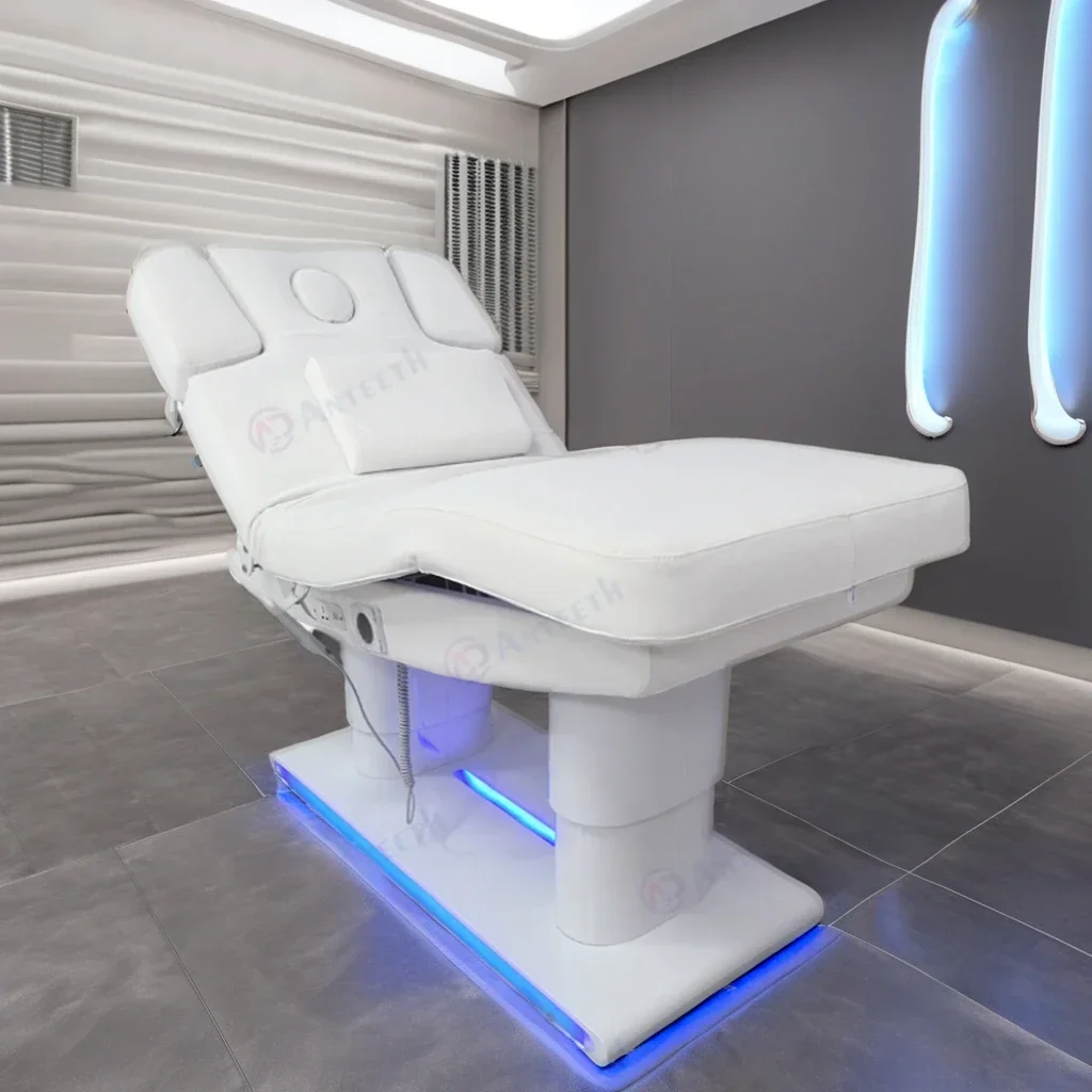 

Luxury Body Care Therapy Electric Treatment Spa Bed with 4 Motors Modern Design for Hotel Use Beauty Massage Table