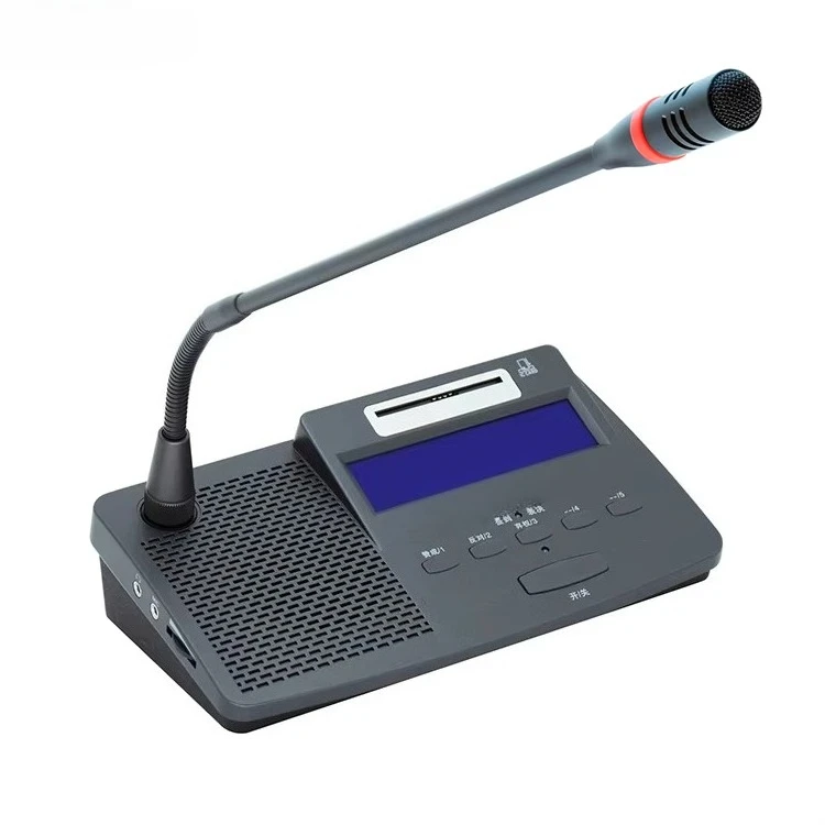 VA-500C Professional Conference System Equipment Digital  Chair Microphone Voting Gooseneck Microphone with Video