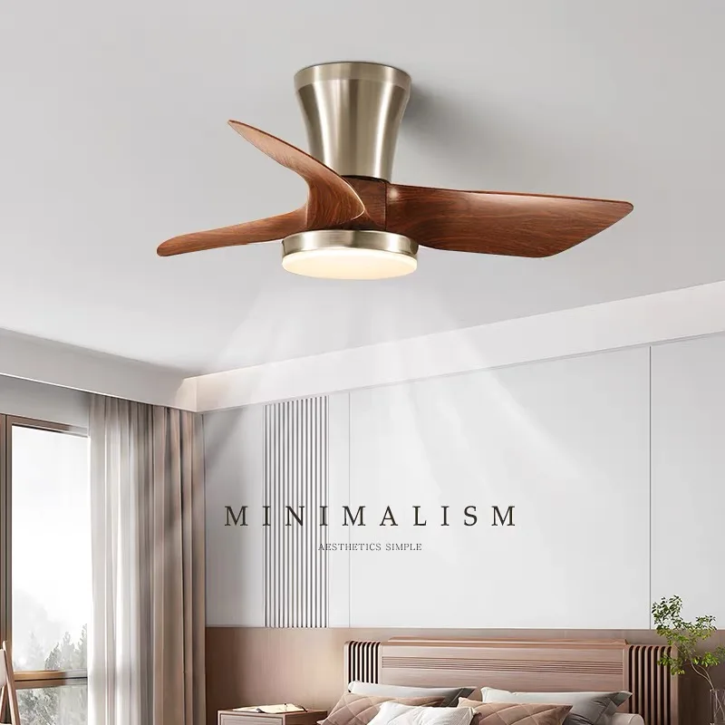 

NordicMinimalist Restaurant Fan Ceiling Lamp Modern Intelligent Living Room Fan Lamp Silent Integrated Bedroom Ceiling Fan Light