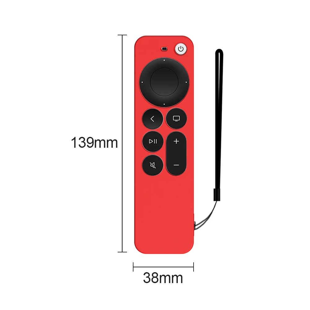 Silicone Dustproof Remote Control Cover Silicone Smart Remote Control Replacement for Apple TV 4K Shock-Resistant Case Bag