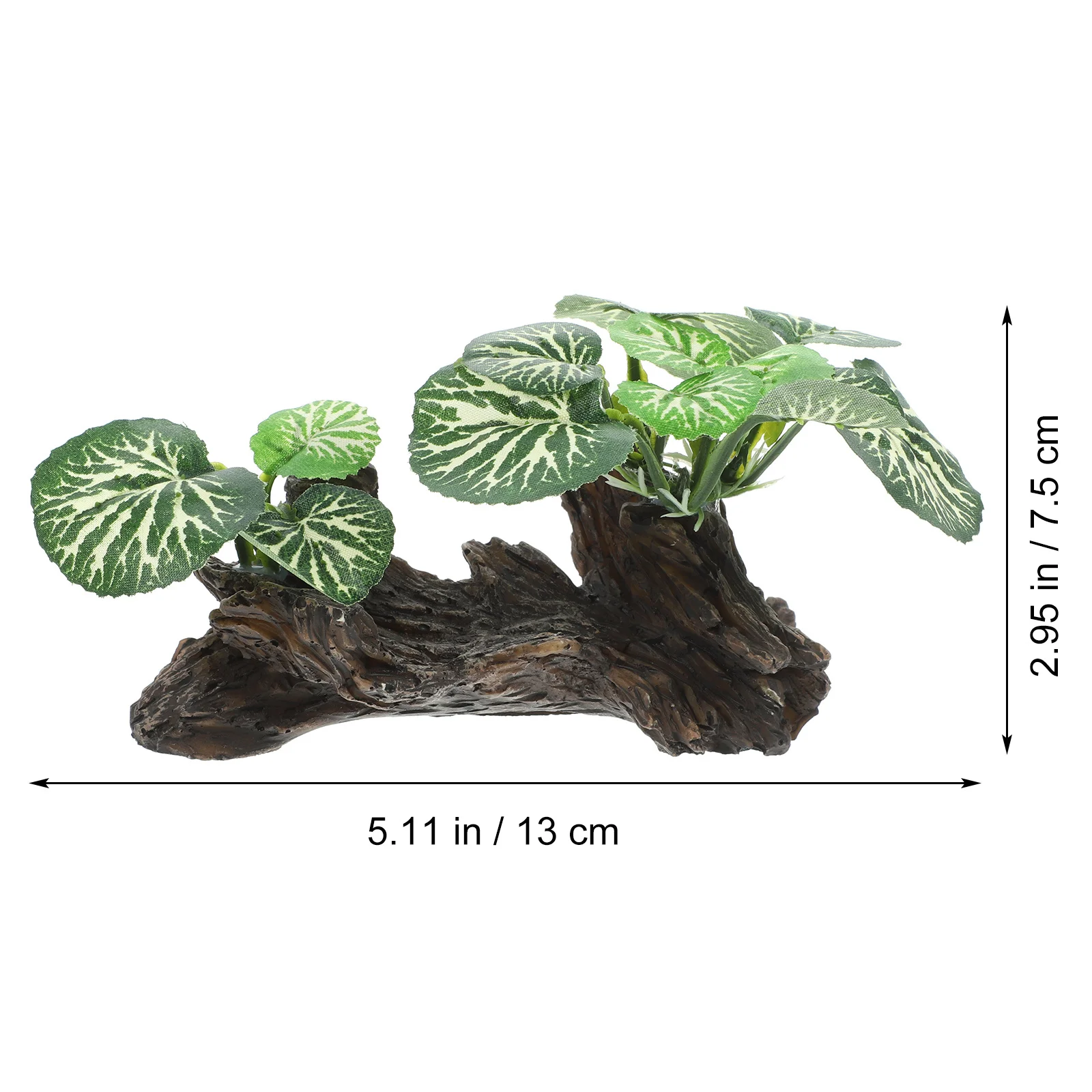 

Lifelike Reptile Plants Ornament Rainforest Decoration for Reptile Terrariums Aquariums Home Decor Fake Plants for Reptiles