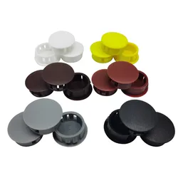 Tappi antipolvere rotondi in Nylon tappi antipolvere tappi in plastica coperchio decorativo per la testa che collega il pannello coperchi per fori porte mobili