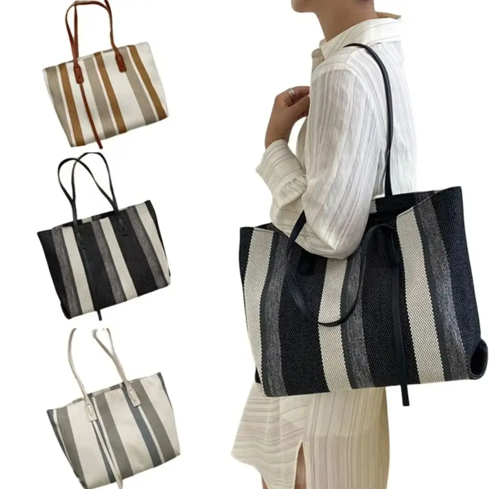 

Creative Eco-friendly Canvas Cloth Bags Exquisite Reusable Tote Bag Foldable Lightweight Shoulder Bag Casual