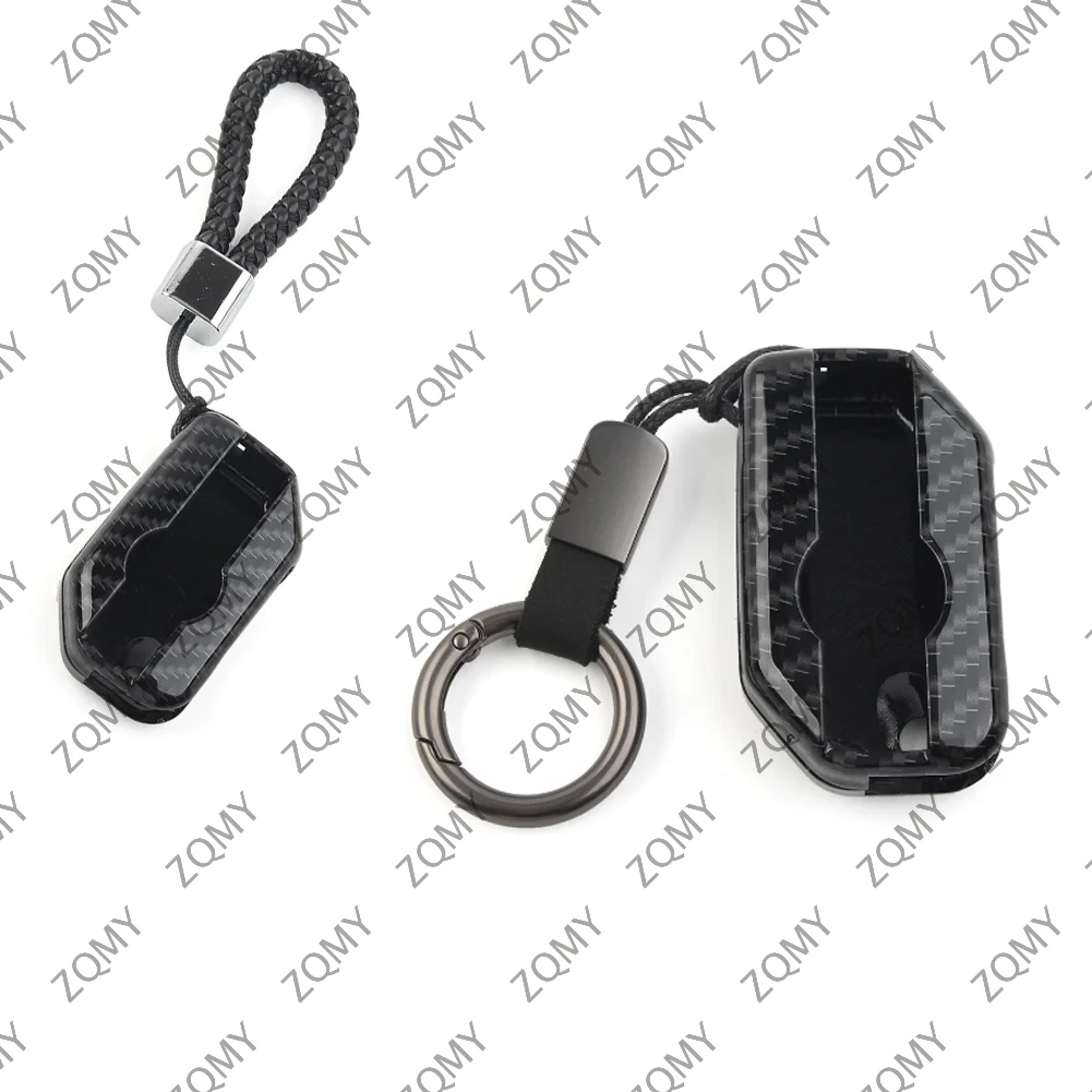 Carbon Fiber Motorbike Key Chain Procter Cover Fob For BMW F750GS F850GS R1200GS R1250GS