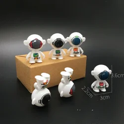 6/100 sztuk Mini astronauta kosmiczny kubek zabawka pulpit ozdoba samochodu zabawki dla dzieci upominki na przyjęcie urodzinowe prezenty karnawałowe nagrody