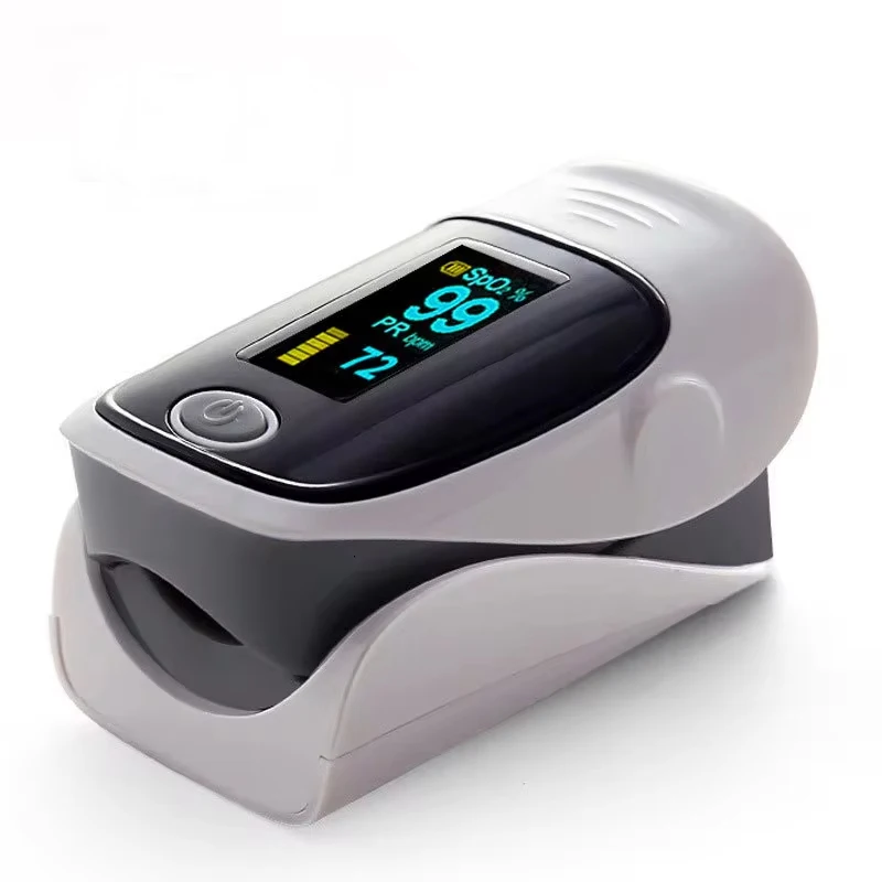 Finger Pulse Oximeter OLED Blood Oxygen Saturation Heart Rate Monitor Oxymeters Medical With Respiratory Digital Oximeter