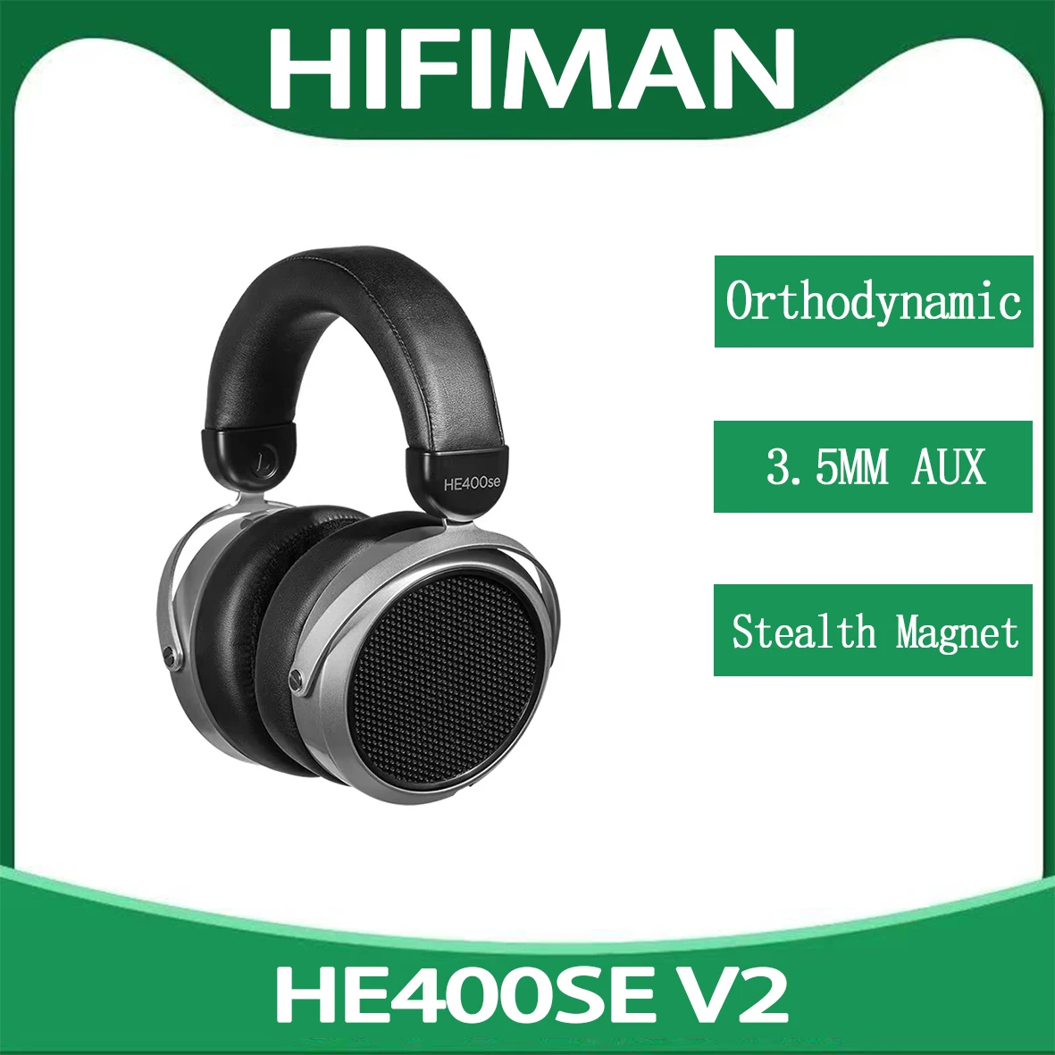 Hifiman HE400se V2 Stealth Magnet Over Ear Planar Headphones 32Ω Open-Back Design Orthodynamic Earphone 20Hz-20KHz NEO