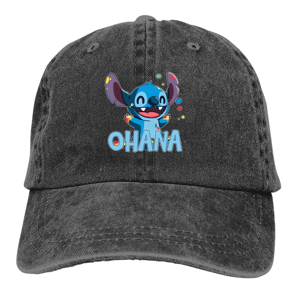 

OHANA Lilo-Stitches Anime Multicolor Hat Peaked Women's Cap Personalized Visor Protection Hats