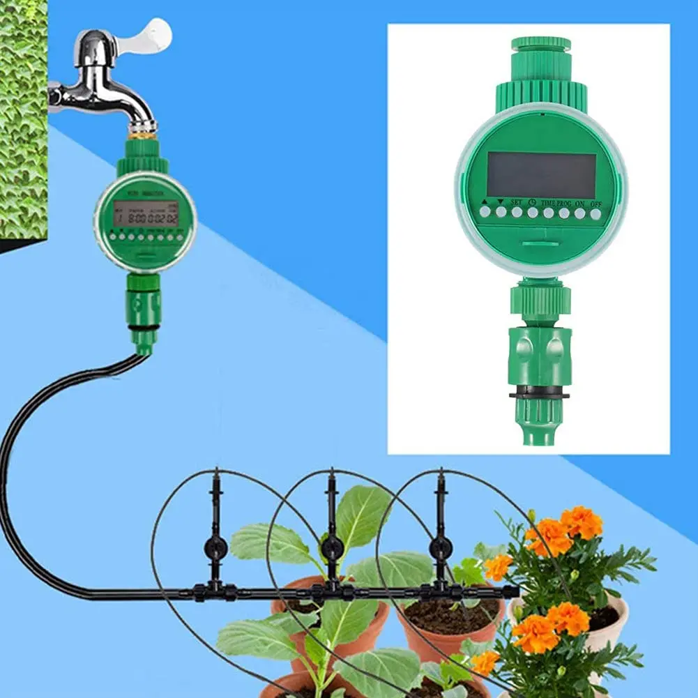 Inteligentny timer Automatyczny elektroniczny zegar do podlewania ogrodu Urządzenie do kontroli podlewania Temperatura 0-40℃ Czas nawadniania 240