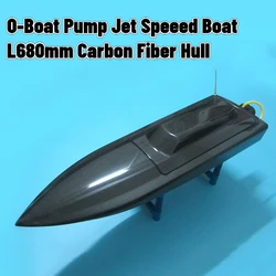 O-boat długość 680mm zdalnie sterowany bezszczotkowy elektryczny kadłub z włókna węglowego strumień wody pod ciśnieniem ster strumieniowy pompa strumieniowa łodzi motorowej