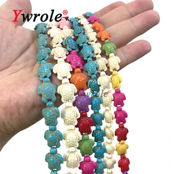 New Small Size Turtle 11mm Turquoises Colorful Howlite Natural Stone Spacer Beads for Jewelry Making DIY Bracelet Accessories