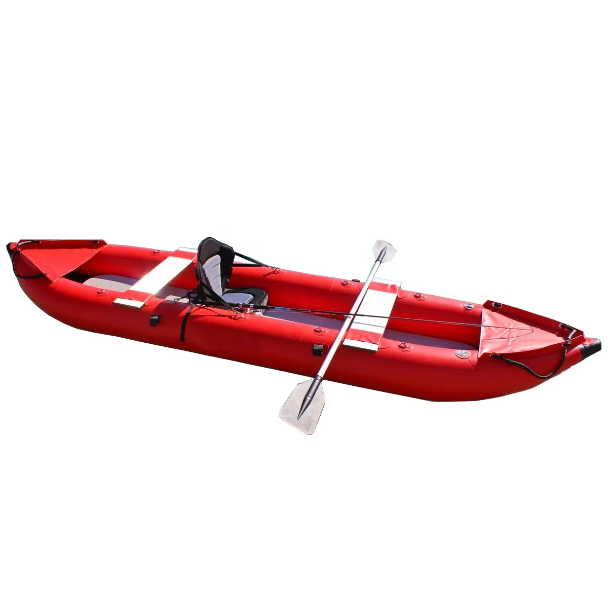 OEM Custom Inflatable Kayak Pvc Light Orange Cycle Paddle Kayak Canoekayak Fishing Sea Ocean Whitewater Boat Kayak For Sale