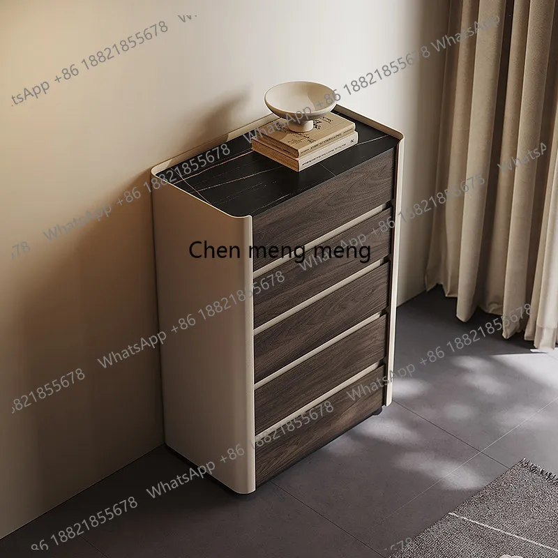 Cómoda Moderna Premium con Tiradores de Lujo, Armario Sencillo para Sala de Estar, Cómoda Estética, Mueble para Sala de Estar