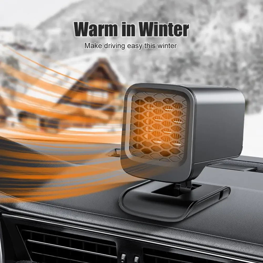 

12V 2 in 1 Car Heater Windshield Fast Heating Cooling Defrost Defogger Auto Interior Demister Accessories Prestart Preheater