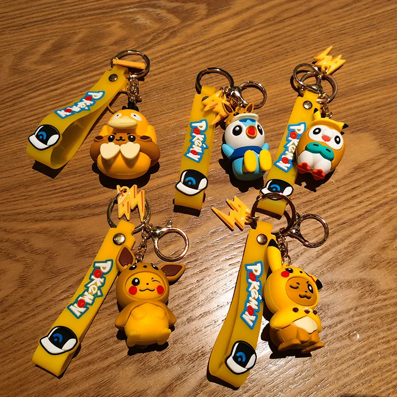 

Ibuprofen Pikachu Keychain Cartoon PVC Doll Car Accessories Keychain Kawaii Cute Personalized Gifts Y2k Fashion Toys Anime