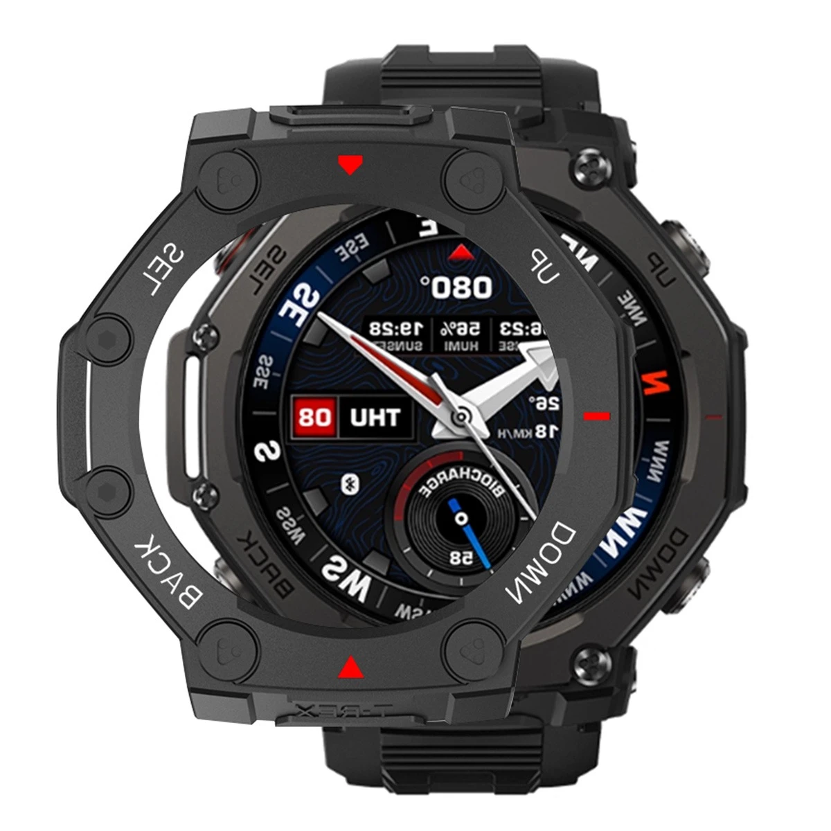 PC Case Protective Cover for Huami Amazfit T-rex 3 Pro 48mm Smartwatch Cases Frame Hollow Shockproof Protector Shell Accessories