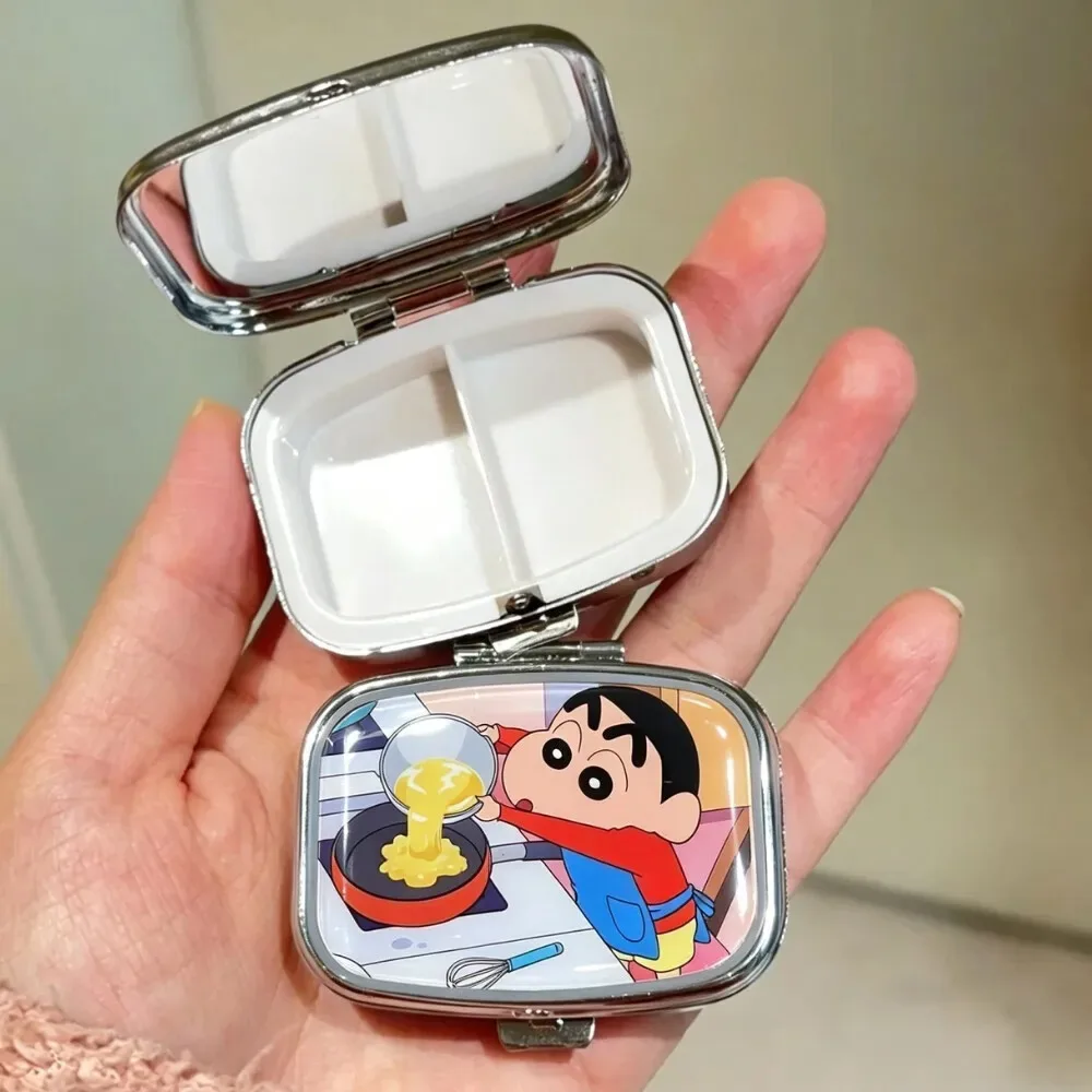 Crayon Shin-chan Mini Sealed Metal Tin Box Moisture Proof Pocket Candy Pill Travel Storage Container for Anime Fans 짱구는 못말려 1 s view 5