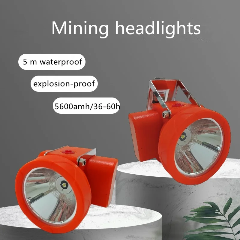 Headlight Miner Led Mining Lamp Waterproof And Explosion-Proof Large Capacity 5600mah Lithium Battery With A Range 35-60 Hours