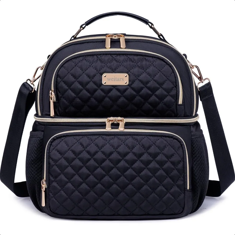 

Lunch Bag for WomenDual Compartment Lunch Box for Women Lunch Tote for Work Insulated Leakproof Large Lunchbox Lunch Cooler for