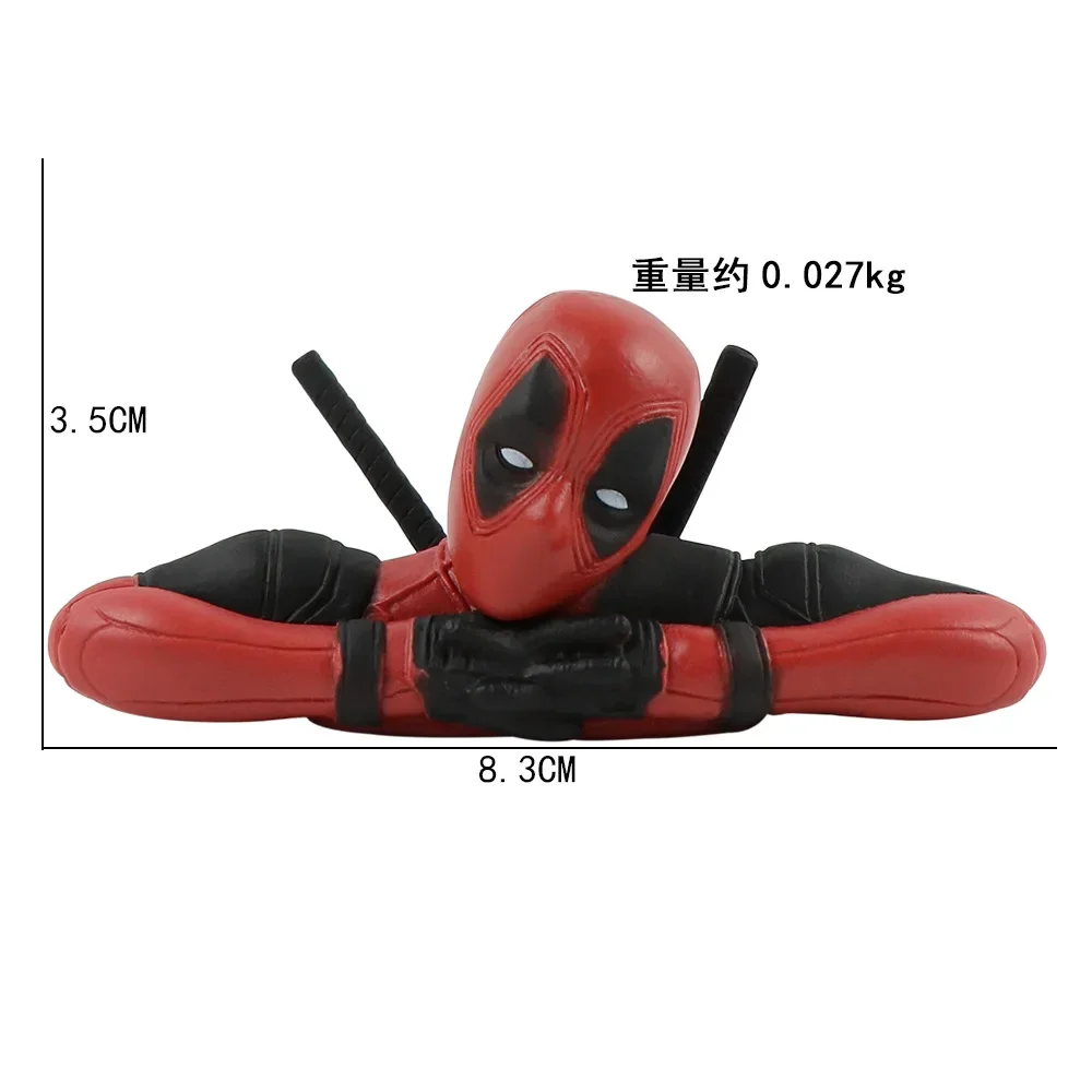 Anime Deadpool Q Versie 3 Handboek Deadpool Zittende Houding Liggend Animatie Model Tafeldecoratie Speelgoed Figuren Halloween Cadeau