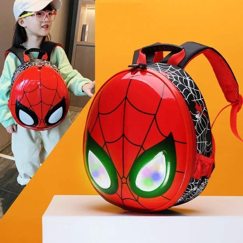 Cosplay Light Backpack for Child New Cute Cartoon Boys Girls Spiderman Schoolbags Students Fashion Shoulder Bagpack High Quality