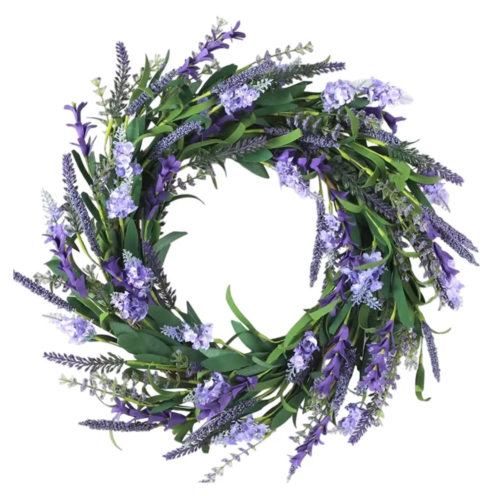 

Home Decoration Artificial Decor 15in Charming Wreath For Events Romantic Touch Artistic Touch Indoor Outdoor Use