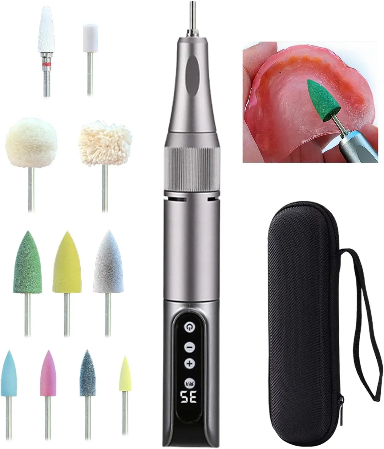 

Cordless Repair & Care Kit - Trim, Polish, Adjust & Remove Stains, 11 Attachments, 35000 RPM