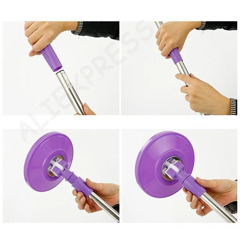 [G]Spin Mop Pole Handle Replacement For Floor 360 Degrees Rotating Floor Mop Pole No Foot Pedal Version Handle Cleaning Tool Ki